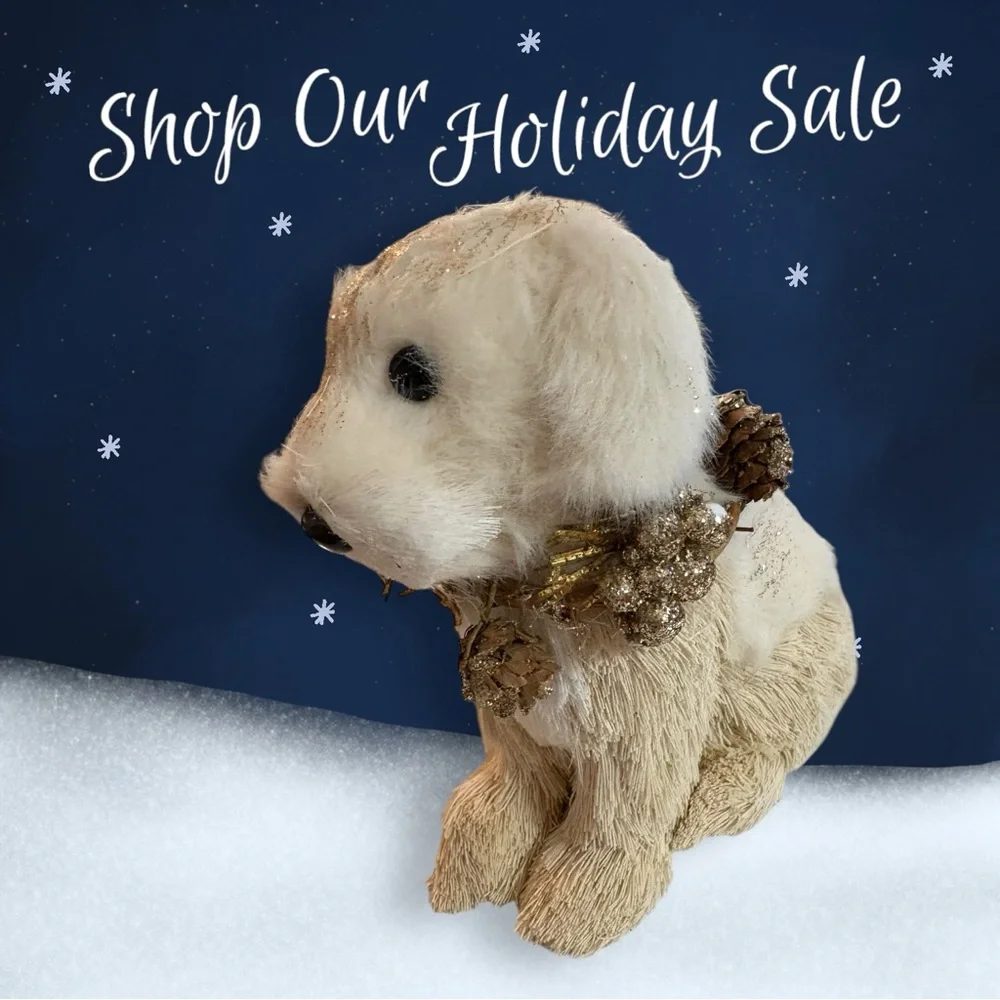 Adorable Cream Plush Dog‎ Toy